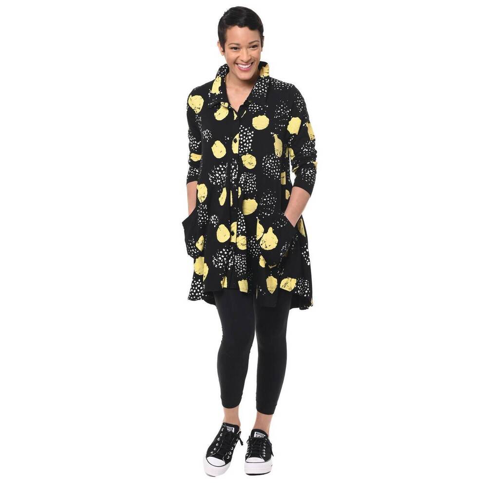 NEW TULIP CLOTHING lauryn button down top in forsythia